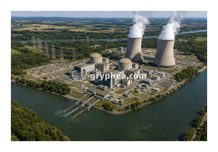 Centrale nucléaire - vue d'ensemble - gryphea.org